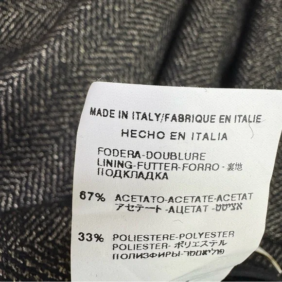 Valentino Roma Grey Wool Pleated Pencil Skirt Size 42/6 - Picture 12 of 16